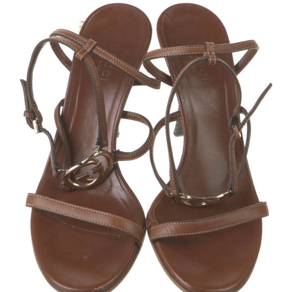 Authentic EUC Gucci Leather Sandals - Picture 3 of 8